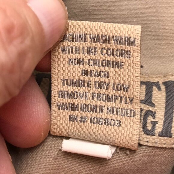 Duluth Trading Co Mens Cargo Work Pants Size 36x30 Canvas Straight Utility Khaki - Picture 8 of 11